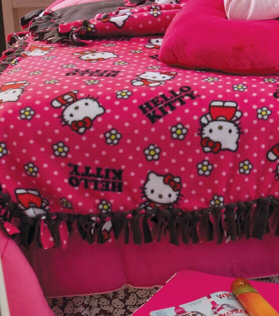 Hello Kitty Tied Fleece Blanket